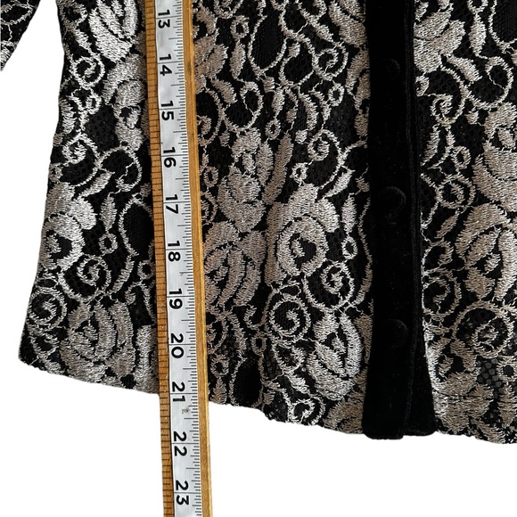 WILD USA LACE BLOUSE TOP WOMEN SEE THROUGH LONG SLEEVE SZ SMALL - Picture 6 of 9